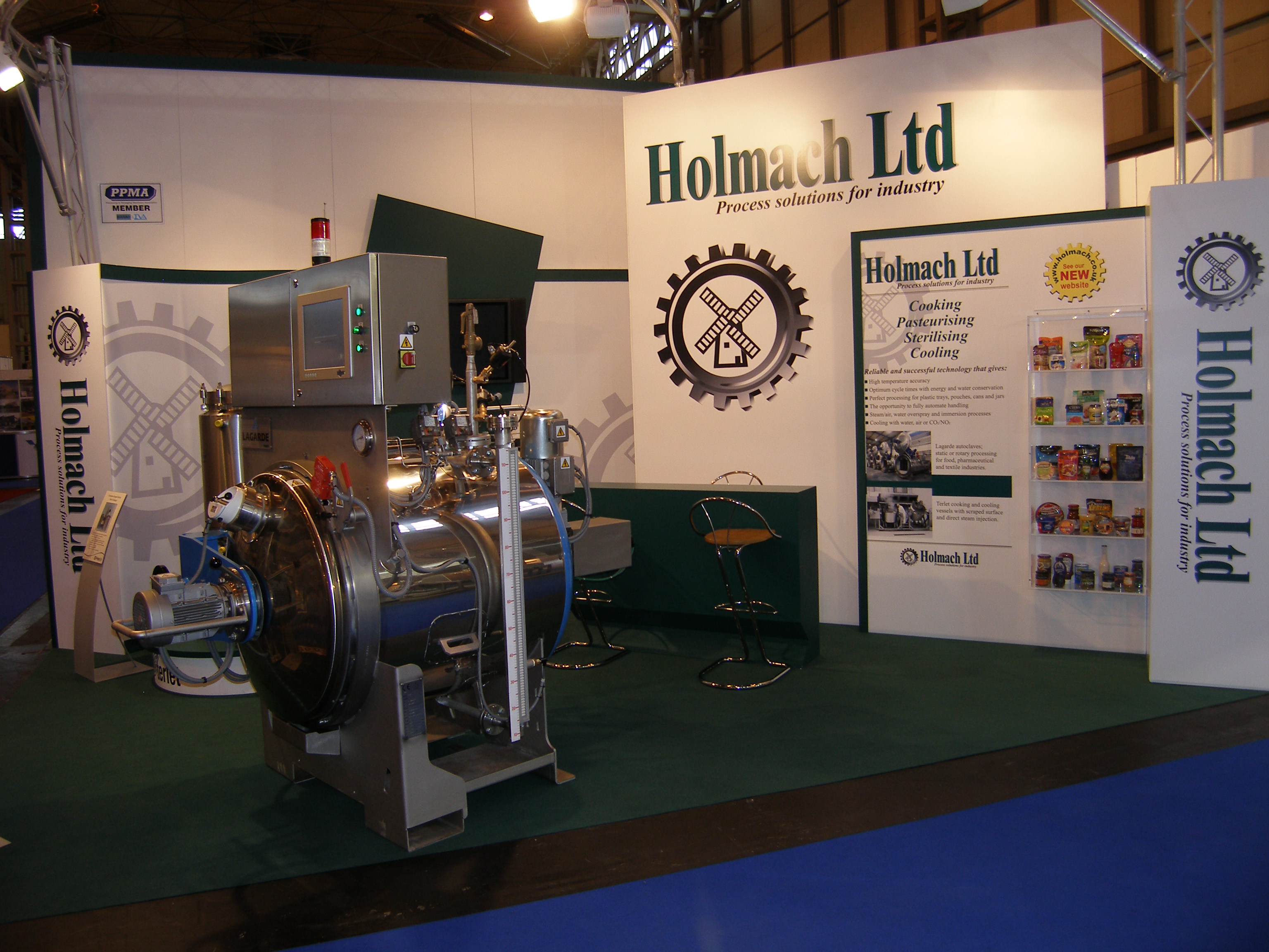 Rotary retort on our PPMA stand in 2012.